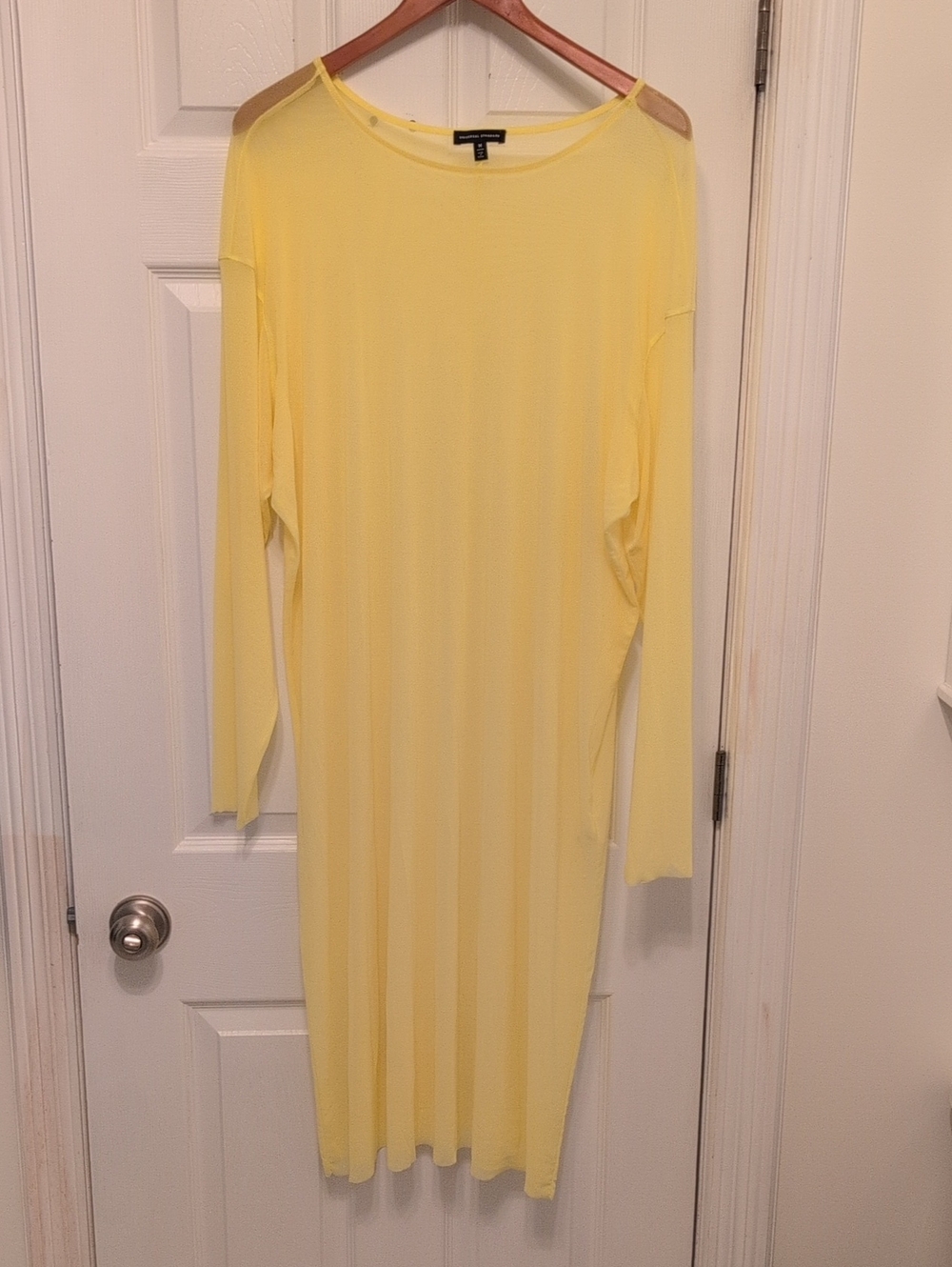 Lemon Yellow Universal Standard Mesh Dress